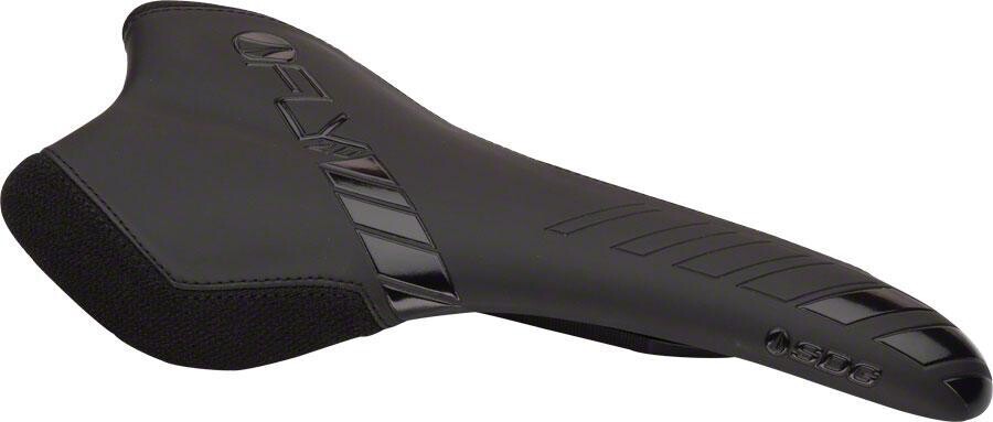 SDG I-Fly 2.0 Saddle: Solid I-Beam Black Microfiber Top with Black Aramid Sides  30514