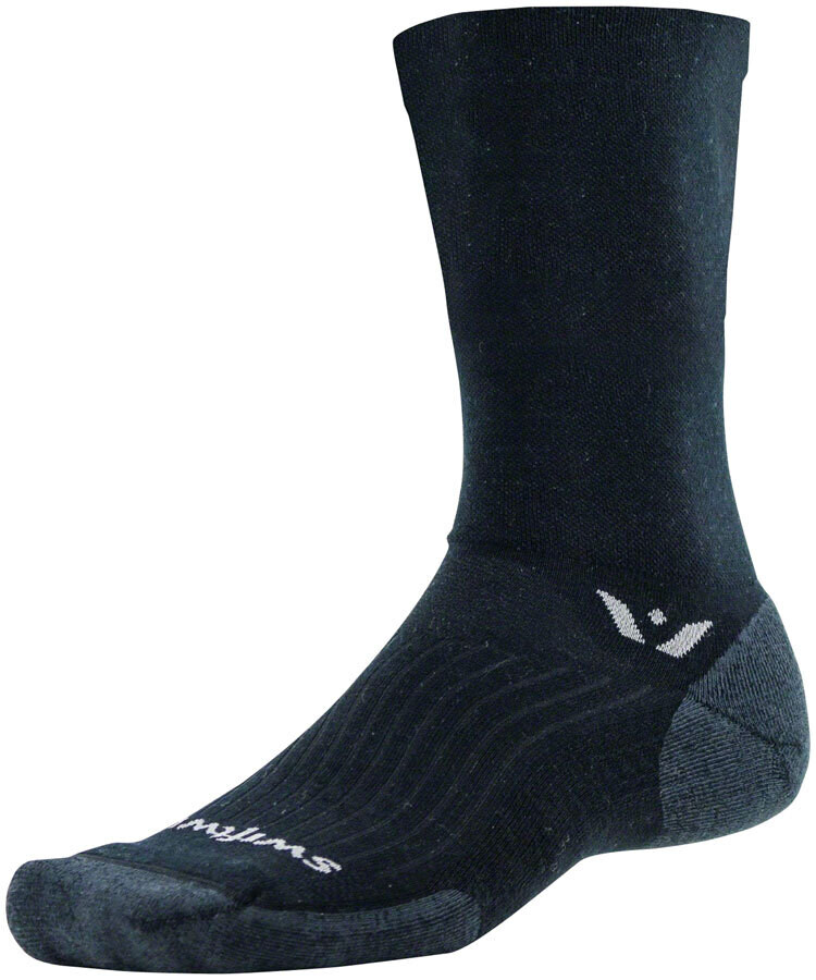 Swiftwick Pursuit Seven Ultralight Socks - 7 inch, Black, Medium
