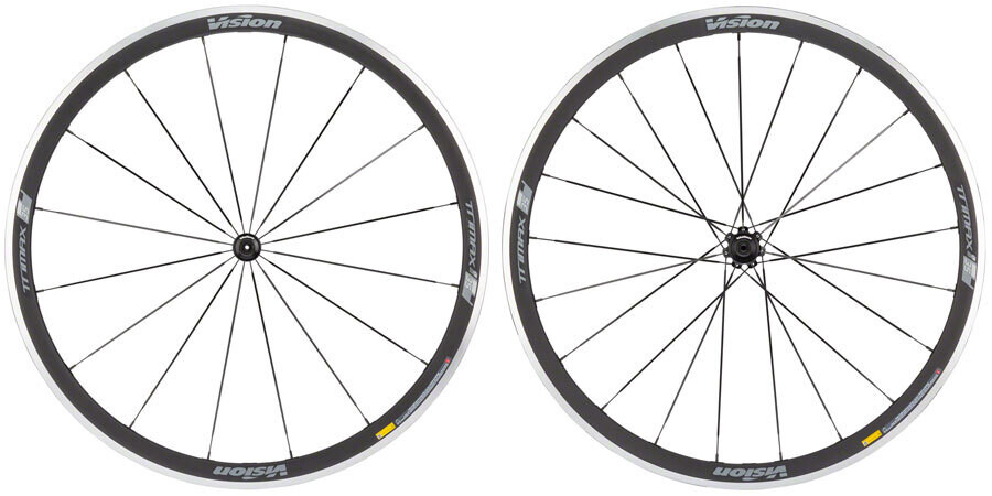 Vision Trimax 35 Wheelset - 700, QR x 100/130mm, Rim Brake, HG 11, Black, Clincher