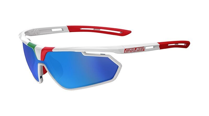 Salice Unisex Sunglasses High-Tech Model 018 with RW, RWX and RWP - White Italy