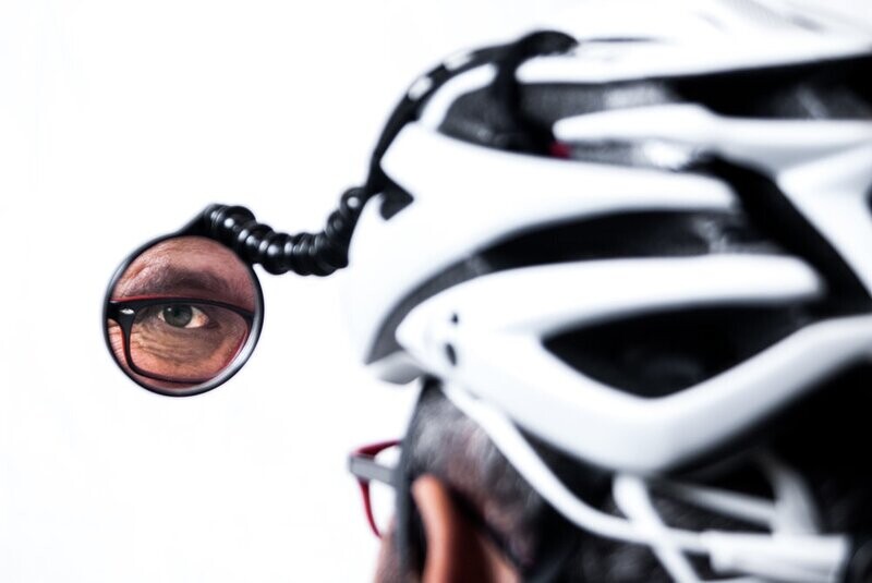 Efficient Velo Tools Safe Zone Helmet Mirror, Black