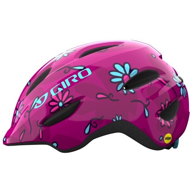 Giro Scamp MIPS Youth Helmet - Pink Street Super Daisies - XS - SMALL