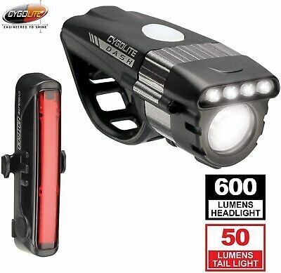 Cygolite Dash Pro 600 Headlight and Hotrod 50 Taillight Set