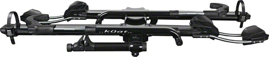 Kuat NV 2.0 2-Bike Tray Hitch Rack: Metallic Black and Chrome 2'' Receiver