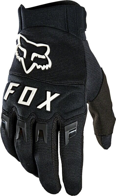 Fox Racing Dirtpaw Gloves - Black/White, Full Finger, Men's, (L)