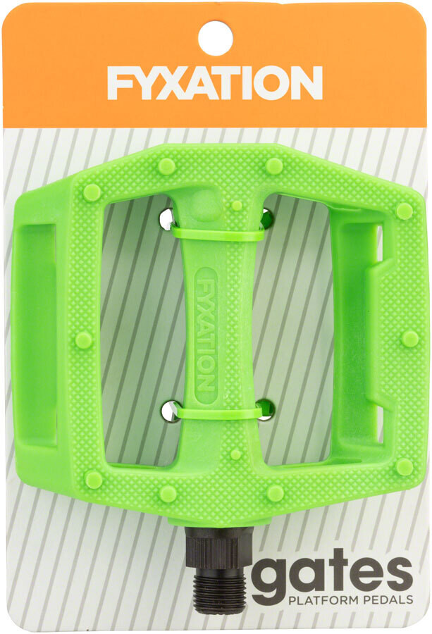 Fyxation Gates Nylon Platform 9/16'' Pedals, green