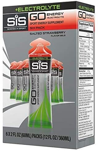 SIS Science in Sport Nutrition GO Energy + Electrolyte Gel - Strawberry, 2.0 fl -60ml