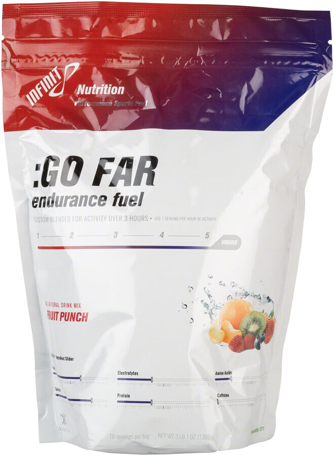 Infinit Nutrition Go Far Energy Drink Mix - Fruit Punch, 18 Serving Bag
