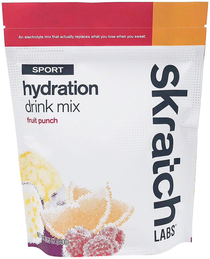Skratch Labs Sport Hydration Drink Mix: Fruit Punch, 20-Serving Resealable Pouch