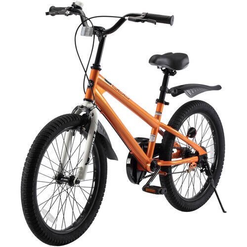 RoyalBaby Freestyle Kids Bike 20'' inch Girls and Boys Kids Bicycle with Kickstand Orange