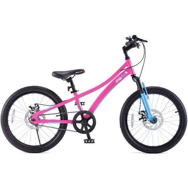 Royalbaby Boys Girls Kids Bike Explorer 20'' Inch Bicycle Front Suspension Aluminum Child's Cycle with Disc Brakes (PINK)