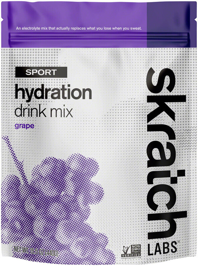 Skratch Labs Sport Hydration Drink Mix - Grape, 20-Serving Resealable Pouch