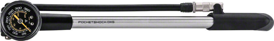 Topeak Pocketshock DXG XL Pump: Black/Silver