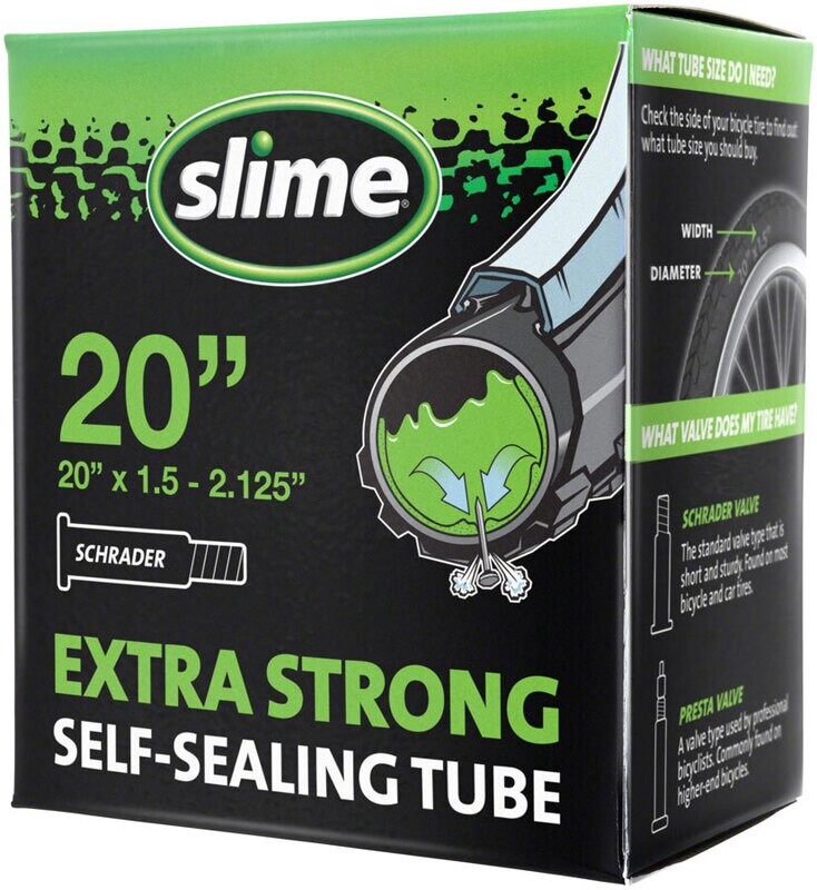 Slime Self -Sealing Tube 20" x 1.5-2.125", Schrader Valve