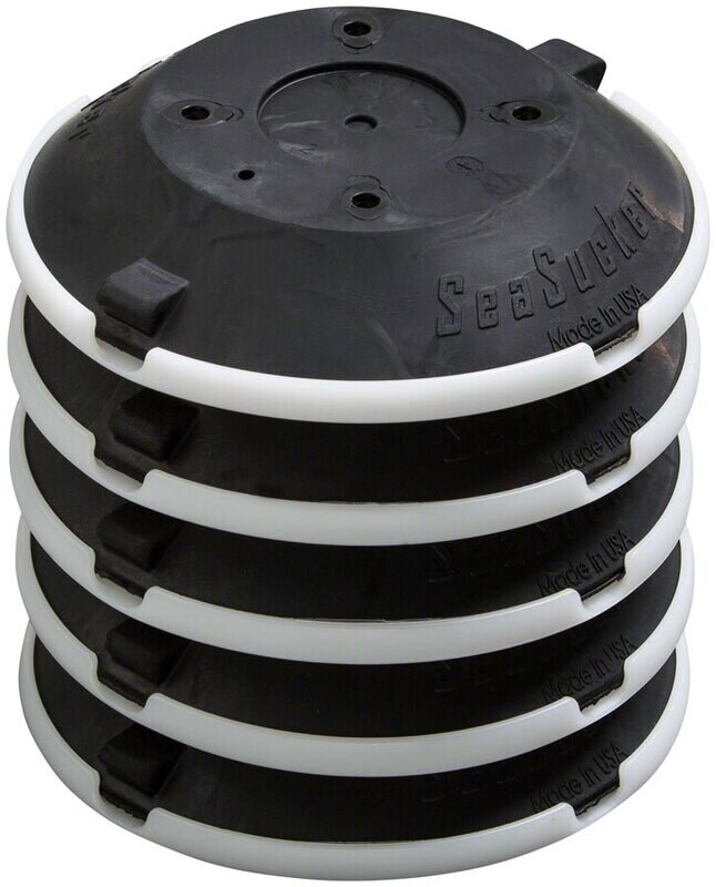 SeaSucker Replacement Vacuum Pad - 6" - 5 Pack Black