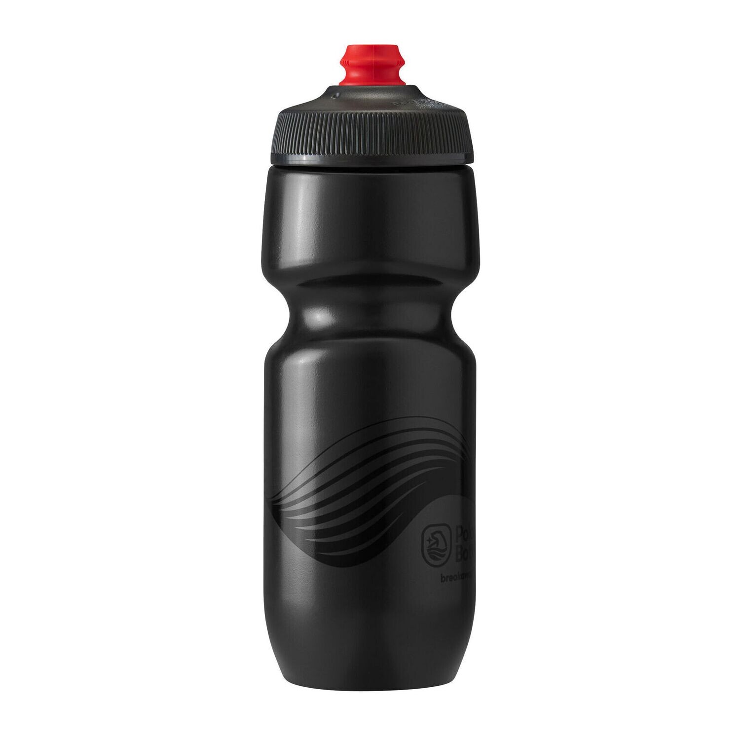 Polar Bottle Breakaway Water Bottle 24oz - Wave Charcoal/Black