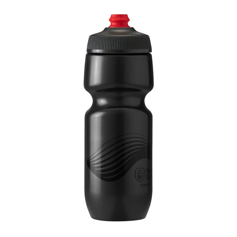Polar Bottle Breakaway Water Bottle 24oz - Wave Charcoal/Black