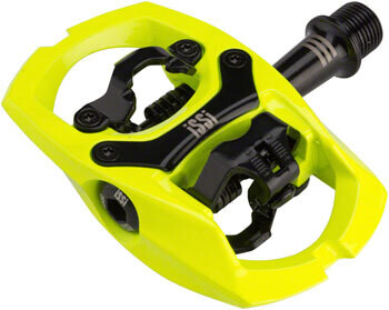 iSSi Trail III Pedals - Dual Sided Clipless with Platform, Aluminum, 9/16", Yellow