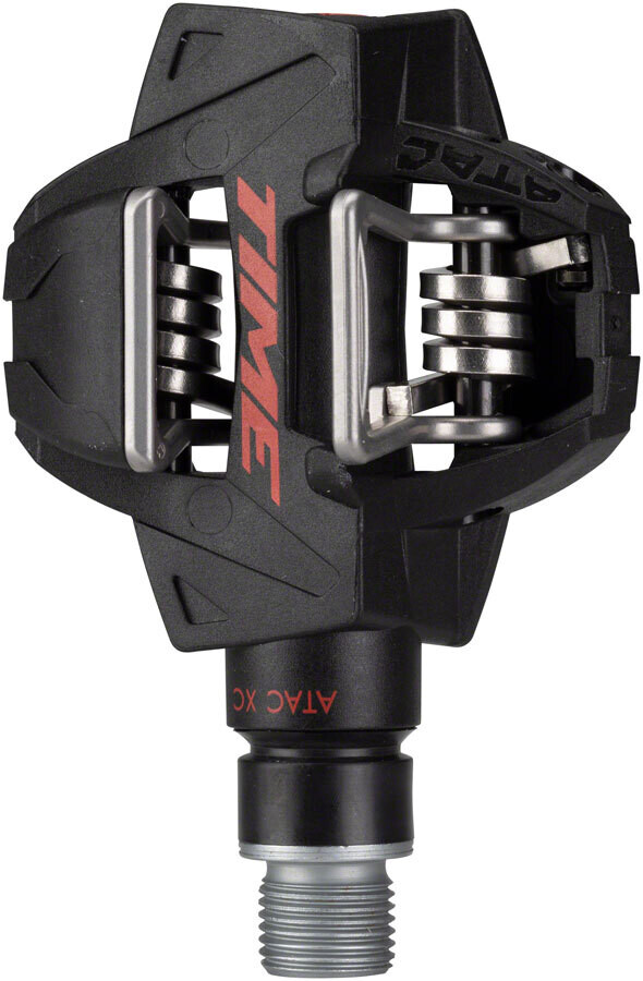 Time ATAC XC 8 Pedals - Dual Sided Clipless, Carbon, 9/16&quot;, Black/Red