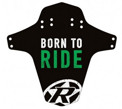 Reverse Mudguard Born to Ride n-green