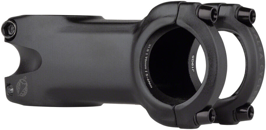 Salsa Guide Trail Stem- 70mm, 31.8 Clamp, 0 Degree, 1 1/8&quot;, Aluminum, Black