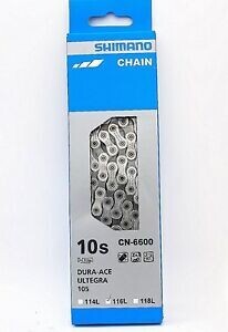 Shimano CN-6600-10 Chain - 10-Speed, 116 Links, Silver/Gray