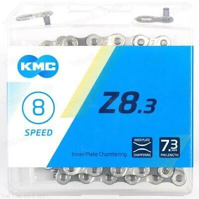 KMC Z8.3 Chain - 8-Speed, 116 Links, Gray
