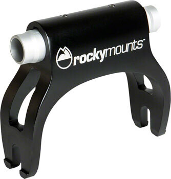 RockyMounts StreetRod Thru-Axle Bike Mount: compatible with 12 and 15mm front axles, Black