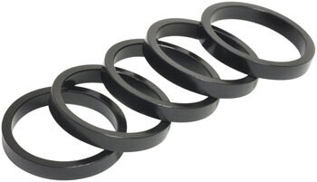 Wheels Manufacturing Aluminum Headset Spacer - 1-1/8", 5mm, Black