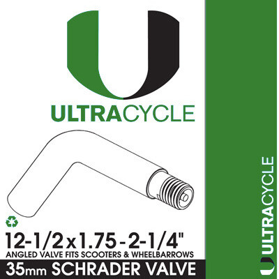 ULTRACYCLESCHRADER VALVE TUBES,  12-1/2&#39;&#39; x 2-1/4&#39;&#39;,  35 mm