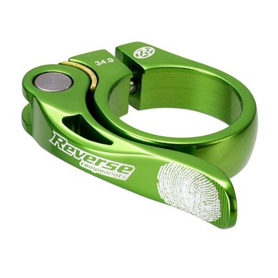 Reverse Long Life Q/R Seatpost Clamp, 34.9mm, Light Green