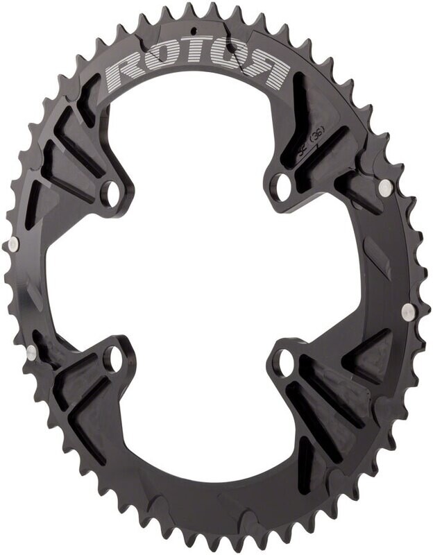 Rotor Q-Ring 110 x 4 Asymmetric BCD Oval Chainring: 52t outer for use with 36t K6546