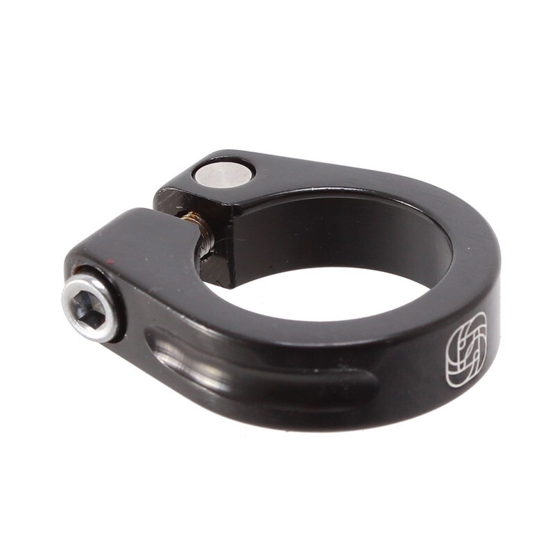 Gusset Clench Seat Clamp w/ Bolt, 31.8mm Black