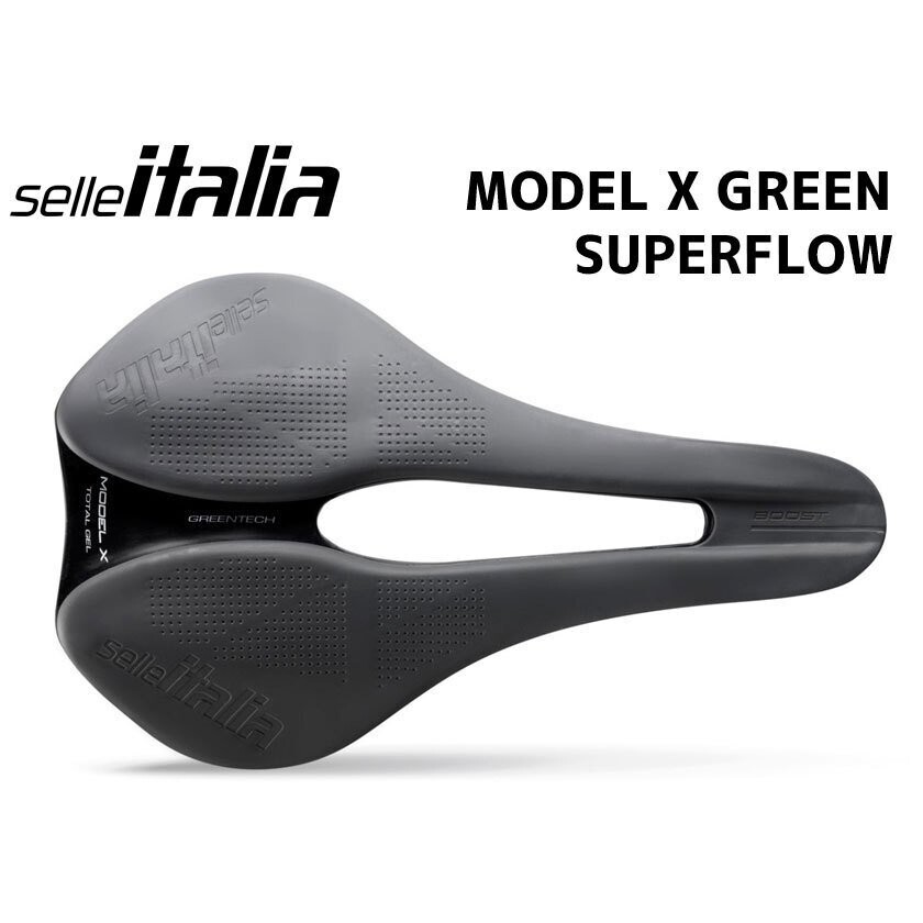 Selle Italia Model-X Superflow Saddle, L3, Geen-Tek, FeC, Black