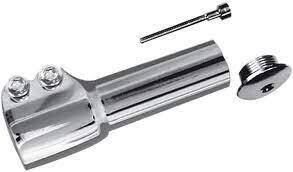 Delta Stem Raiser Pro, 1-1/8" Threadless - Ligth Silver