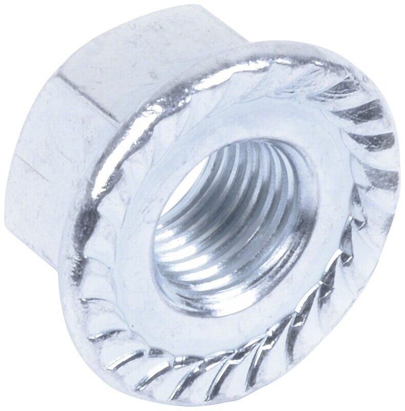 thumbnail image 2 of ENIX Set Of 2 Chrome Bicycle Hub Axle Nuts – 3/8 X 26T, Fixed Flange, Steel 2 of 5