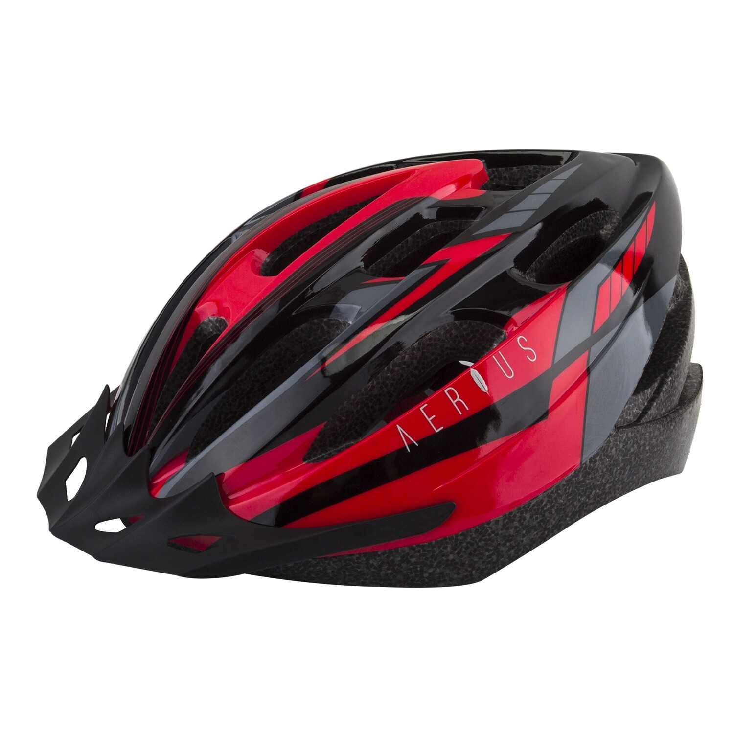AERIUS Helmet M/L Black/Red (58 to 62 cm)