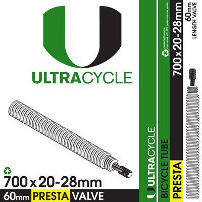 ULTRACYCLE PRESTA VALVE TUBES 60 700/20-28