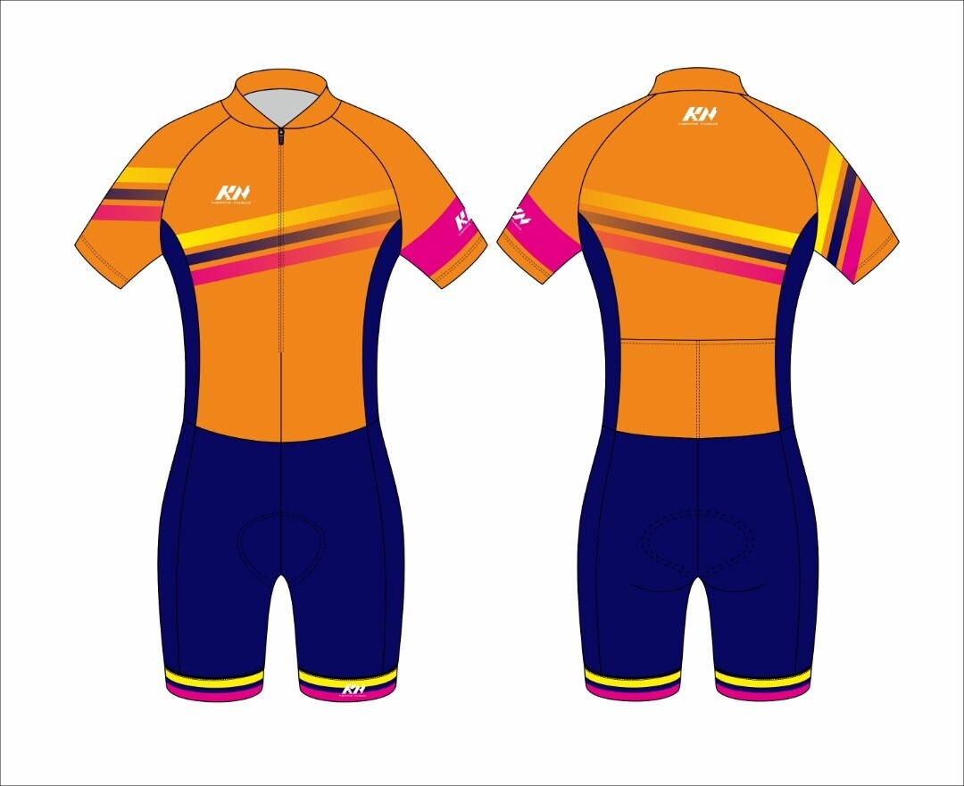 Kamino Nuevo Skinsuits Orange Rainbow XS