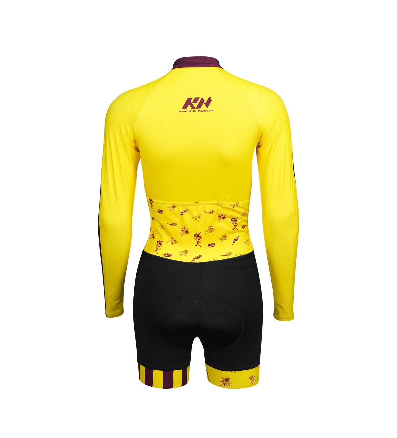 Kamino Nuevo Skinsuits Pro Cut Yellow Flowers XS