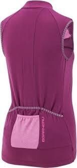 Louis Garneau, Women's Beeze 2 Sleeveless, Moisture Wicking, Full Zip Cycling Jersey, Magenta Purple, XS