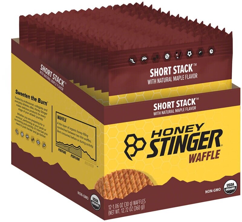 Honey Stinger Organic Waffle - Short Stack Maple 1.06 oz - 30g