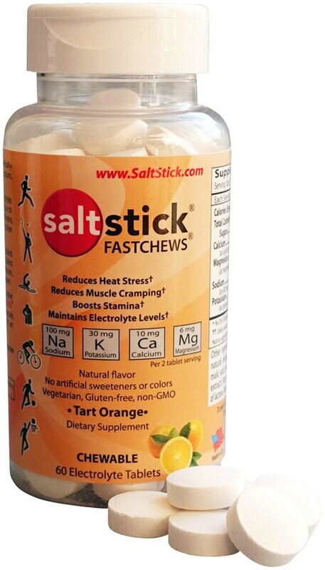 SaltStick Fastchews Chewable Electrolyte Tablets: Bottle of 60