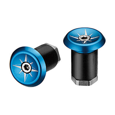 CICLOVATION VORTEX LOCK-IN HANDLEBAR END PLUG,  Black,  Anodized Alloy,  Bars with 18mm I.D. or greater,  1/Pair