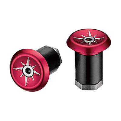 CICLOVATION VORTEX LOCK-IN HANDLEBAR END PLUG,  Black,  Anodized Alloy,  Bars with 18mm I.D. or greater,  1/Pair