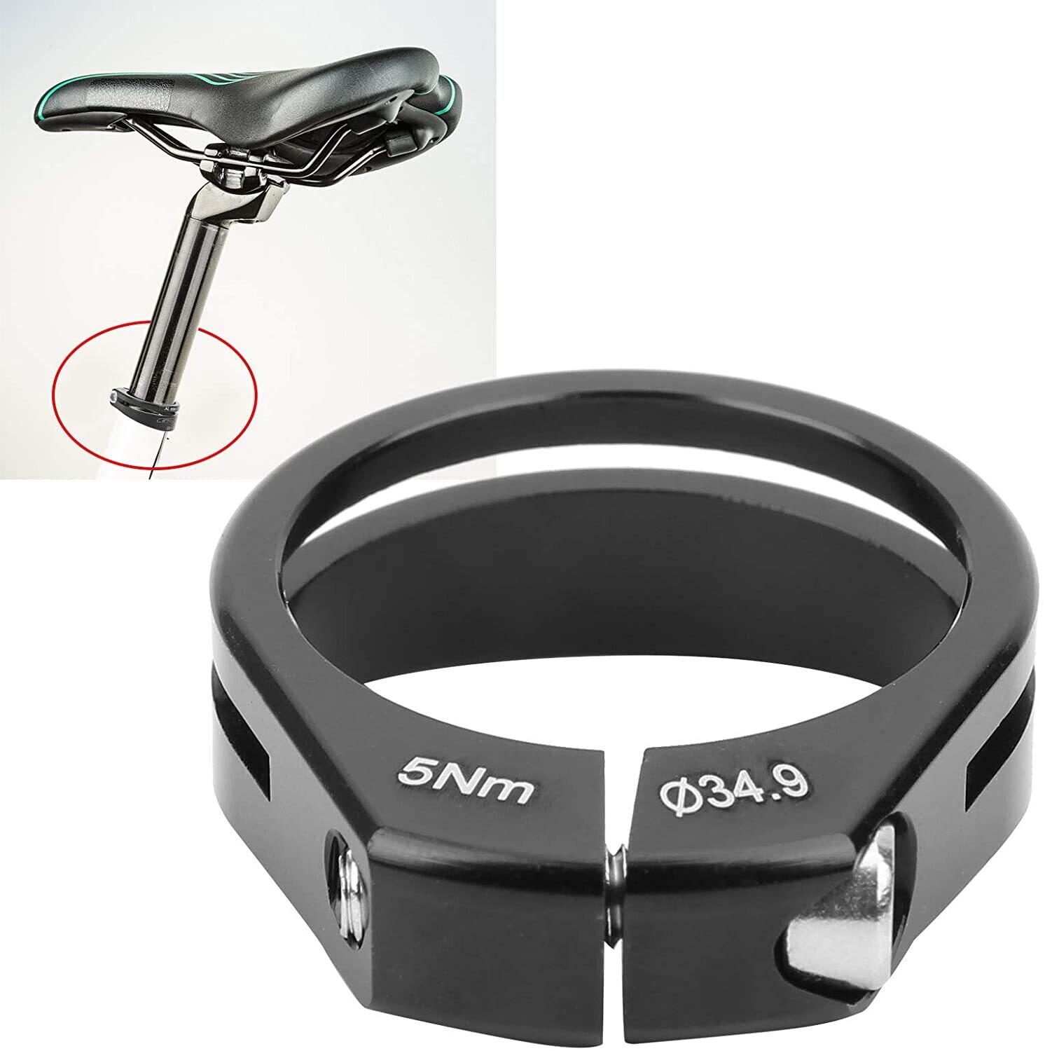 Gub Seat Post Clamp 31.8  Black 
