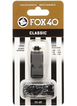 Fox 40 Sonik Blast CMG Whistle with Lanyard, Black