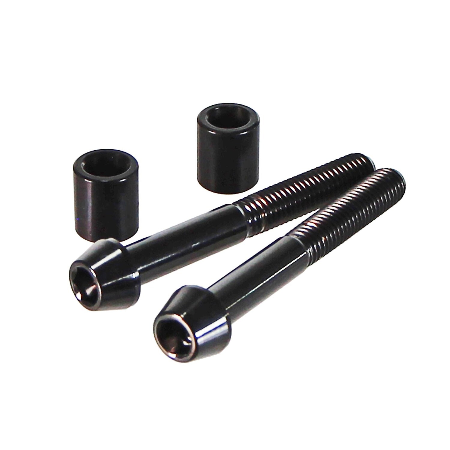 OMEGA Titanium Mounting Bolts, 35mm, Black 2pcs