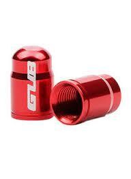 GUB Valve Cap Schrader Valve Aluminum  Red 2pcs