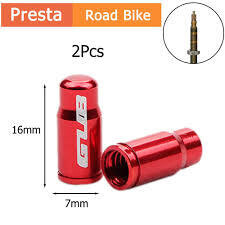 GUB Valve Cap Presta Valve Aluminum  Red 2pcs